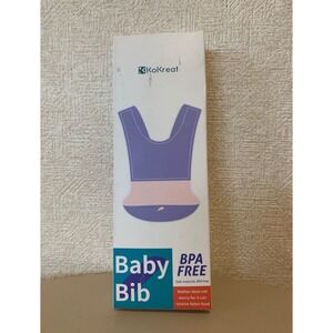 KokKreat Baby Bib – BPA Free, Waterproof, with Food Catcher Pocket – Brand New